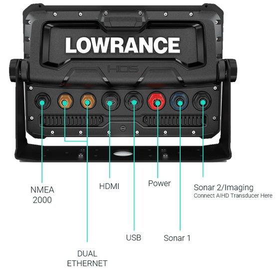 Lowrance HDS9 Pro 9" MFD  -Map US & Canada Active Imaging HD 3In1