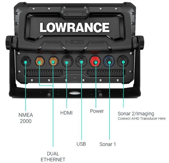 Lowrance HDS12 Pro 12" MFD  C-Map US & Canada Active Imaging HD 3In1