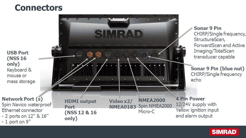 Simrad NSS9 evo3s Combo MFD  With C-Map US Enhanced Map