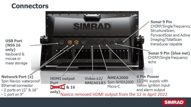 Simrad NSS12 evo3s Combo MFD  With C-Map US Enhanced Map