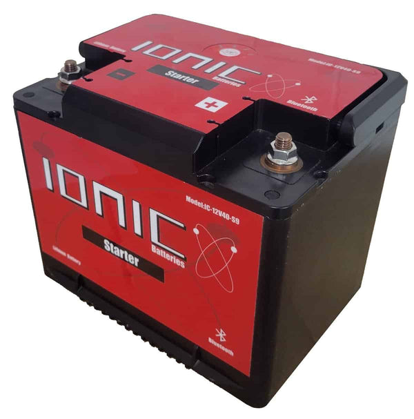 Ionic Lithium 12V S9 | 1400 CA | LiFePO4 Marine Starter Battery + Bluetooth